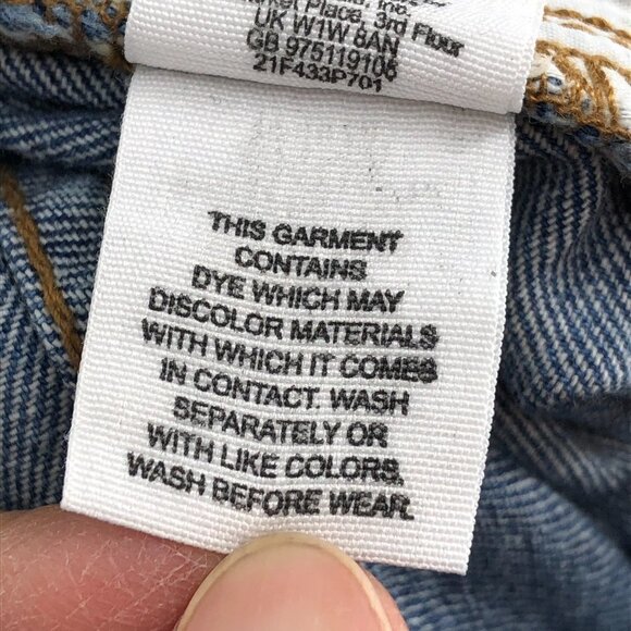 Free People low rise distressed flared a-line cut denim short shorts size 25 - Picture 12 of 16